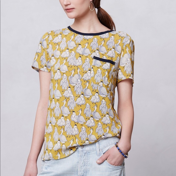 Anthropologie Tops - ANTHRO • bird’s eye blouse 🦉